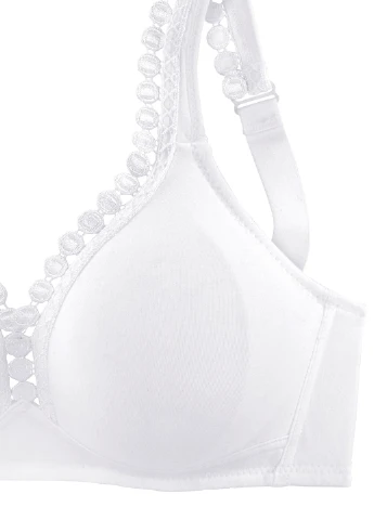 Белый бюстгальтер Petite Fleur без косточек хлопок