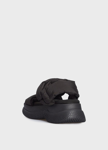 Черные босоножки Bronx на липучке с логотипом