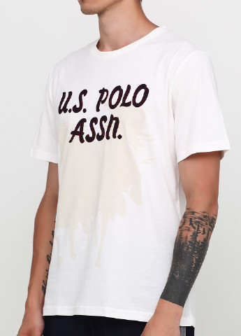 Молочный демисезонный комплект (футболка, шорты) U.S. Polo Assn.