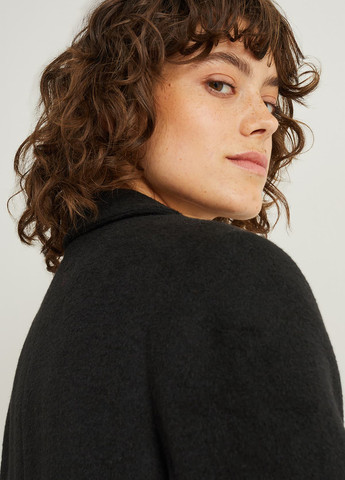 Чорне демісезонне Пальто однобортне C&A