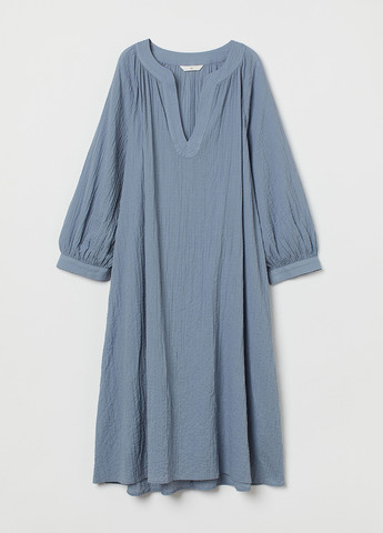 Сіро-голубий кежуал сукня а-силует H&M однотонна