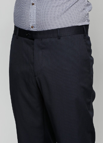 Темно-синие кэжуал демисезонные брюки Massimo Dutti