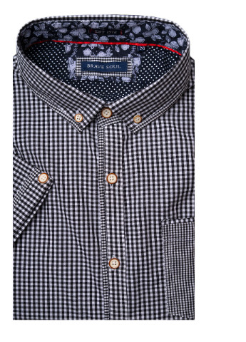 Черная рубашка в клетку Brave Soul