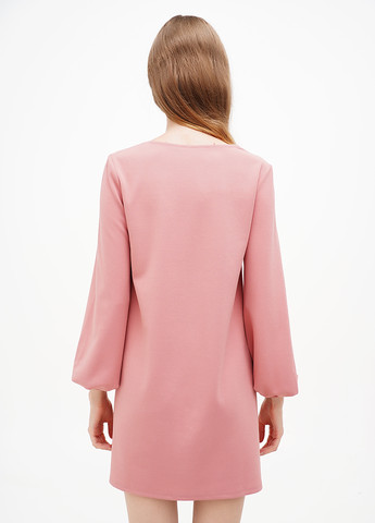 Розовое кэжуал платье а-силуэт Terranova однотонное