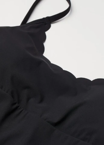 Чорний літній купальник для вагітних суцільний, майо H&M