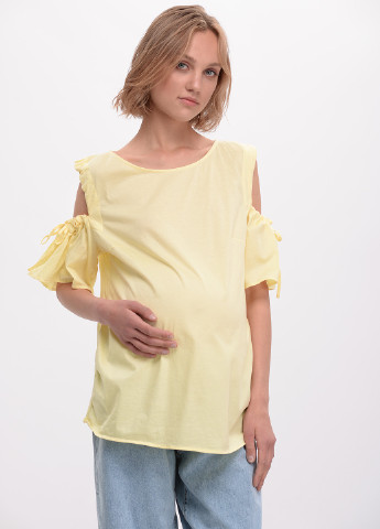 Світло-жовта літня блуза для вагітних H&M