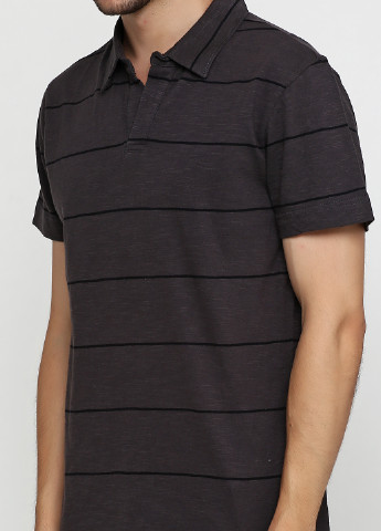 Грифельно-серая футболка-поло для мужчин Calvin Klein Jeans в полоску