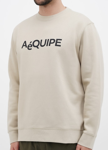 Світло-бежевий світшот H&M напис без декору (314854578)