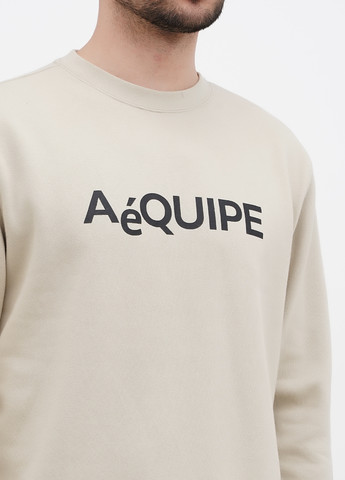 Світло-бежевий світшот H&M напис без декору (314854578)