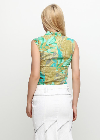 Оливковая (хаки) летняя блуза Stefanie L