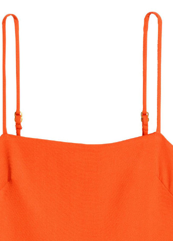 Оранжевое кэжуал платье платье-майка H&M однотонное
