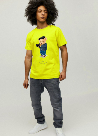 Жовта футболка чоловіча YAPPI
