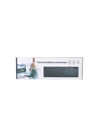 Клавіатура (KB-MCH-04-UA) Gembird KB-MCH-04-UA USB Black (253545917)