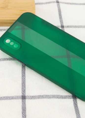 Чохол TPU Glossy Line Full Camera для Apple iPhone X / XS (5.8 ') Зелений (is_00000044028_1) Epik (229727400)
