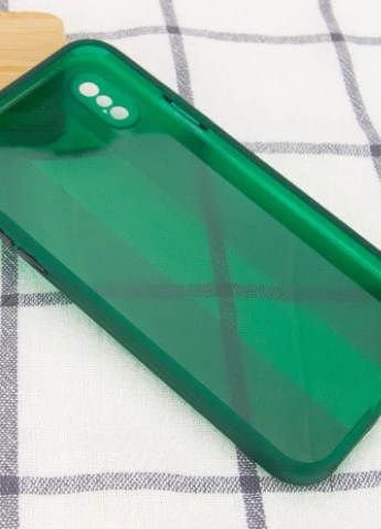 Чохол TPU Glossy Line Full Camera для Apple iPhone X / XS (5.8 ') Зелений (is_00000044028_1) Epik (229727400)