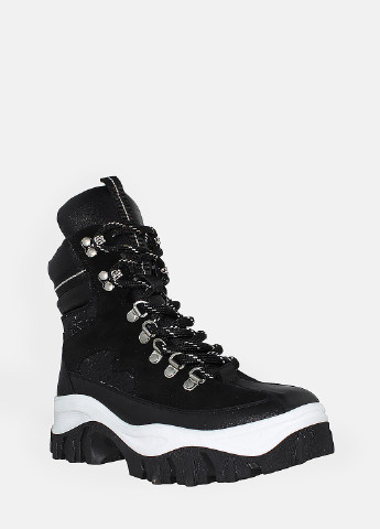 Зимние ботинки rf01122 черный Favi из натуральной замши