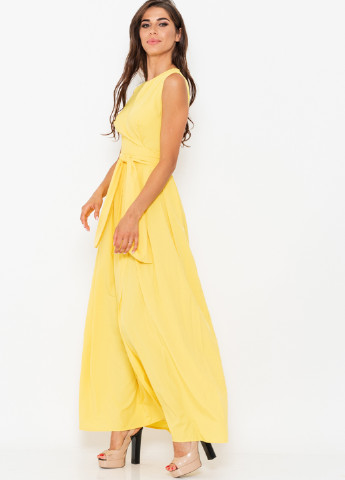 Жовтий кежуал сукня на запах Issa однотонна