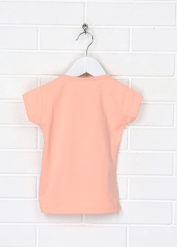 Персиковая летняя футболка Mini PIRPIR