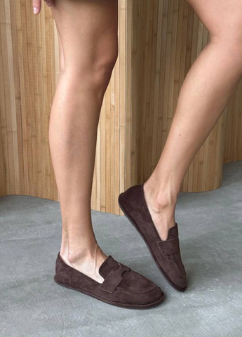 Meideli Туфлі лофери кавовий з штучна замша, — демісезон (347644756)