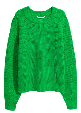 Зелений зимовий джемпер джемпер H&M