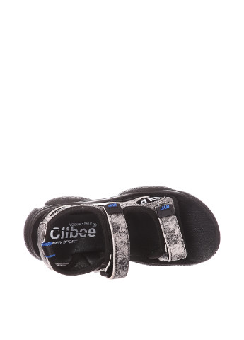 Серые кэжуал сандалии Clibee на липучке