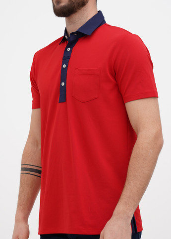 Красная футболка-поло для мужчин Ralph Lauren колор блок