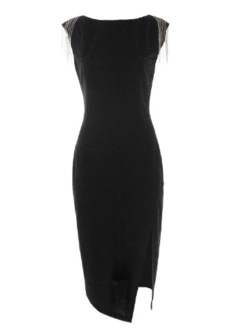 Черное коктейльное платье футляр LOVE REPUBLIC