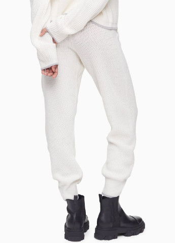 Белые кэжуал демисезонные джоггеры брюки Calvin Klein