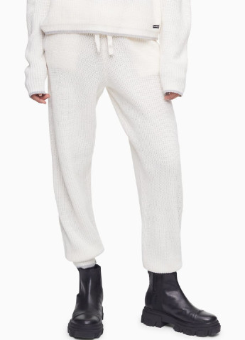 Белые кэжуал демисезонные джоггеры брюки Calvin Klein
