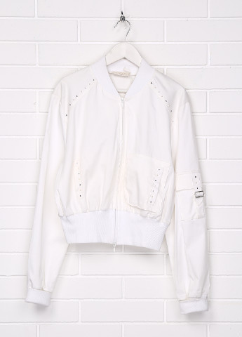 Белая демисезонная куртка Monnalisa