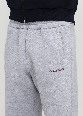 Серые спортивные зимние прямые брюки Only Man