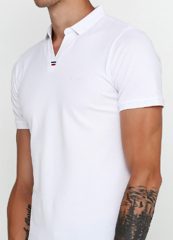 Белая футболка-поло для мужчин Anabel Arto с логотипом