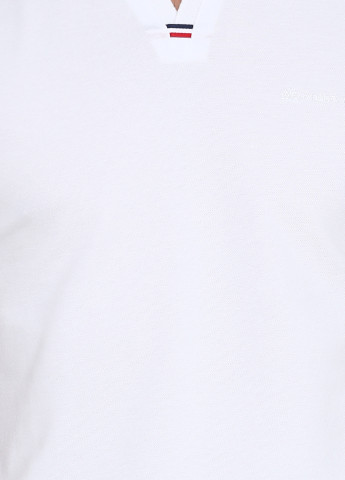 Белая футболка-поло для мужчин Anabel Arto с логотипом