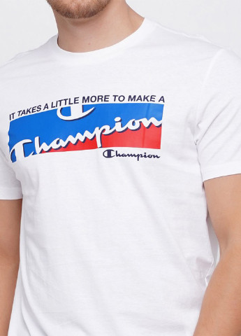 Белая футболка Champion Crewneck T-Shirt