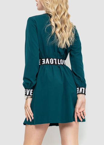 Зелена кежуал сукня кльош Ager з написами