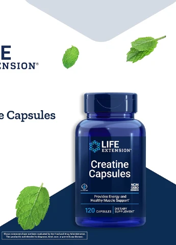 Креатин Creatine Capsules 120 Capsules Life Extension (254371716)
