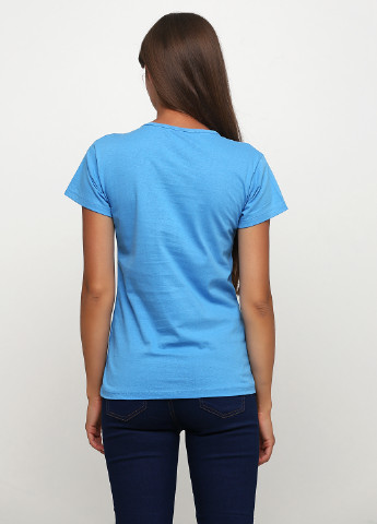 Блакитна літня футболка Tenkie