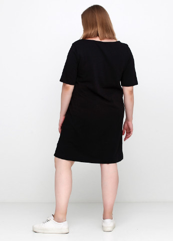 Черное кэжуал платье платье-футболка H&M