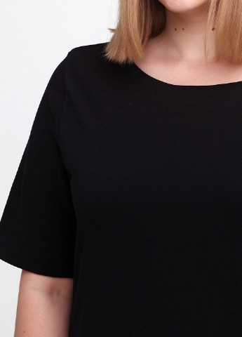 Черное кэжуал платье платье-футболка H&M