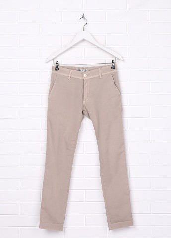 Светло-коричневые кэжуал демисезонные брюки зауженные KLOOS