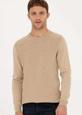 Бежевий демісезонний джемпер джемпер Pierre Cardin