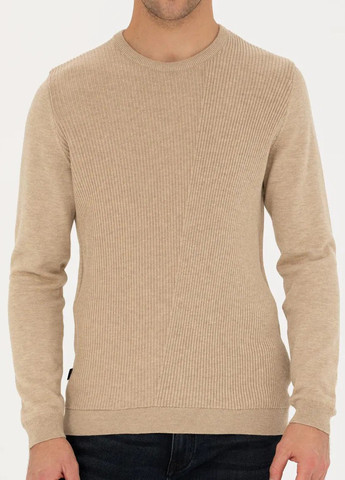 Бежевий демісезонний джемпер джемпер Pierre Cardin