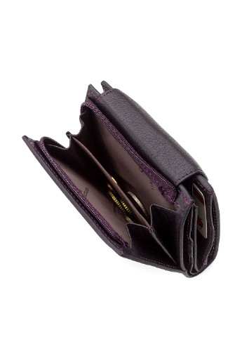 Гаманець ST Leather Accessories однотонний темно-фіолетовий кежуал