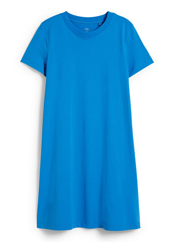 Синя кежуал сукня сукня-футболка C&A однотонна