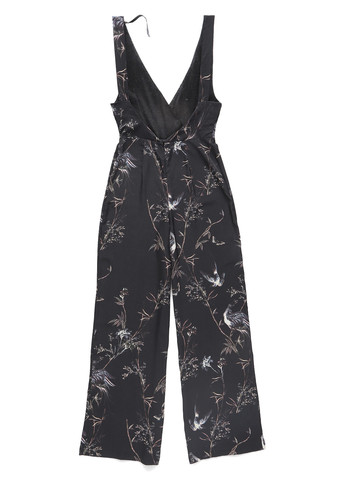 Комбінезон hope & ivy комбінезон-брюки квітковий графітовий кежуал поліестер