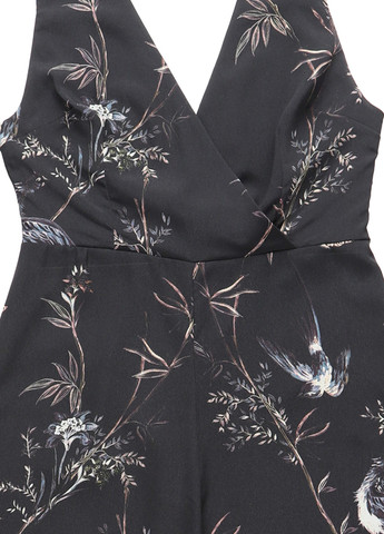 Комбінезон hope & ivy комбінезон-брюки квітковий графітовий кежуал поліестер