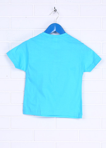 Голубая летняя футболка с коротким рукавом Sol's