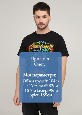 Чорна футболка Hanes