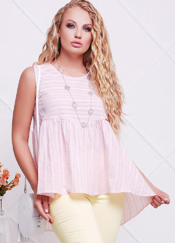 Светло-розовая летняя блуза Solh