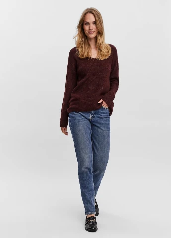 Бордовий демісезонний светр Vero Moda